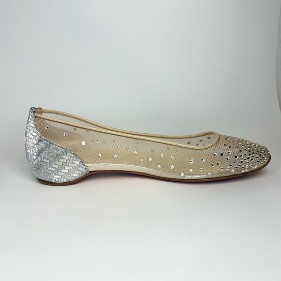 Christian Louboutin Patinotte Flat Strass 37 - Picture 9 of 14